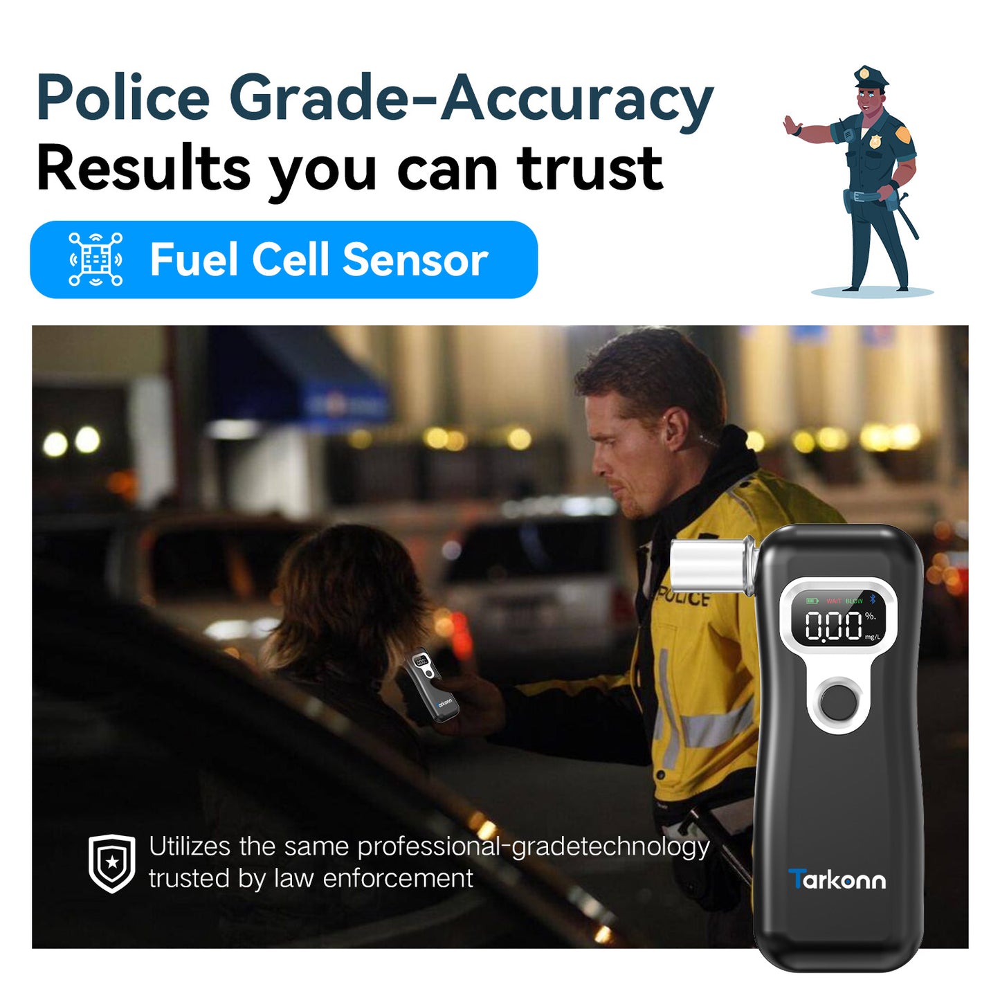 portable breathalyzer
fuel cell breathalyzer
breathalyzer
Bluetooth BAC tester
alcohol breath tester
Alcohol Test