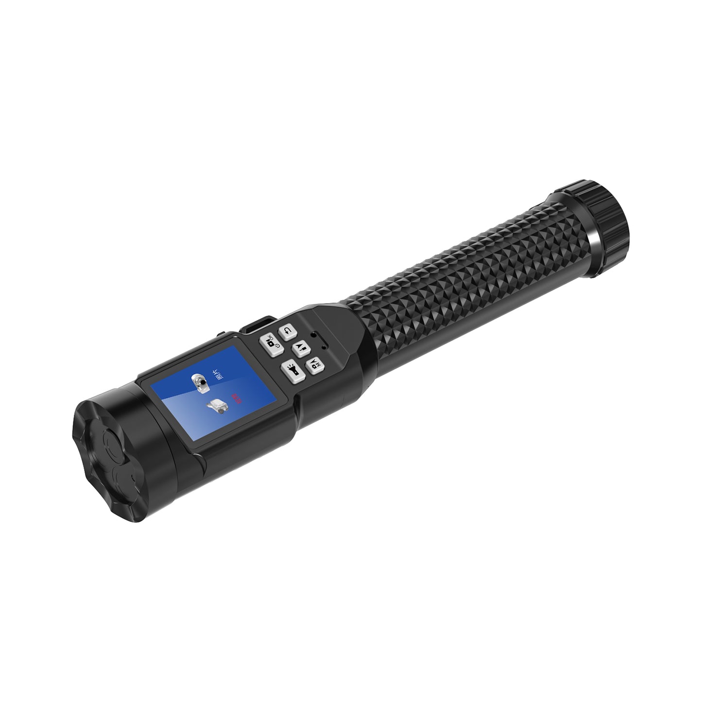 4K Video Recording Flashlight, 10000mAh Rechargeable Battery, IP66 & 2.0" IPS Screen, Inspection Camera Flashlight for Industrial, Outdoor, Police, Security (4K/30fps, 3 Lighting Modes