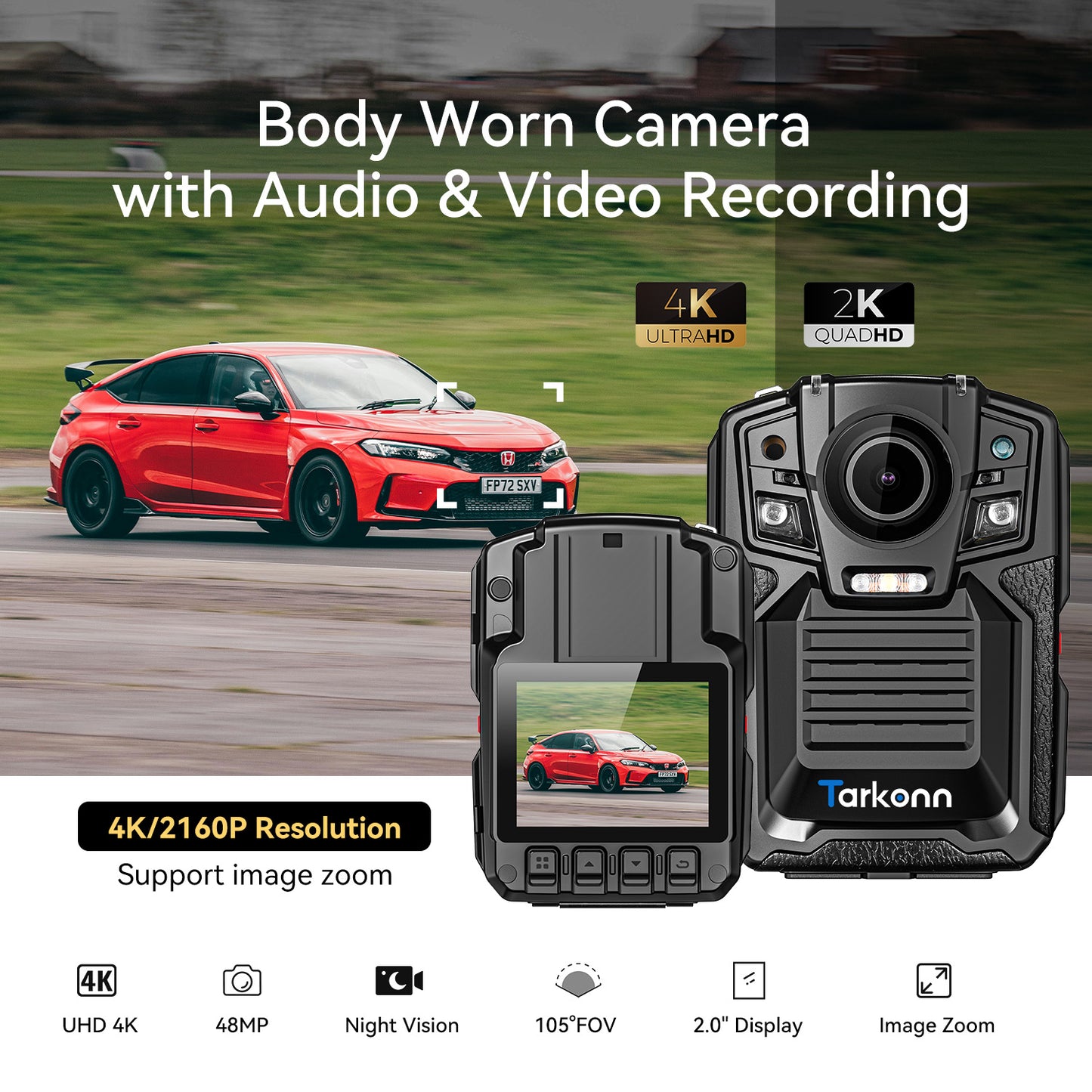 waterproof body camera
police body camera
night vision camera
body worn camera
4K body camera